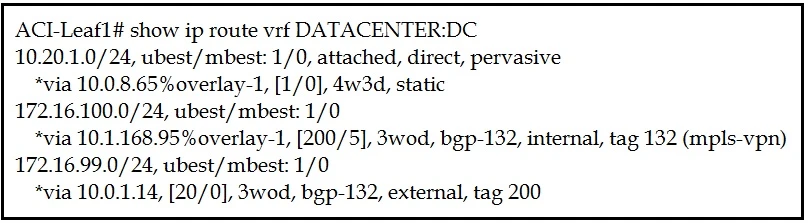 Exam 350-601: Question 4 - Image 1