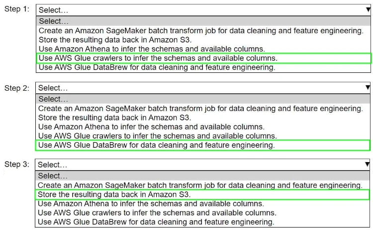 Exam AWS Certified Machine Learning Engineer - Associate MLA-C01: Question 5 - Image 2